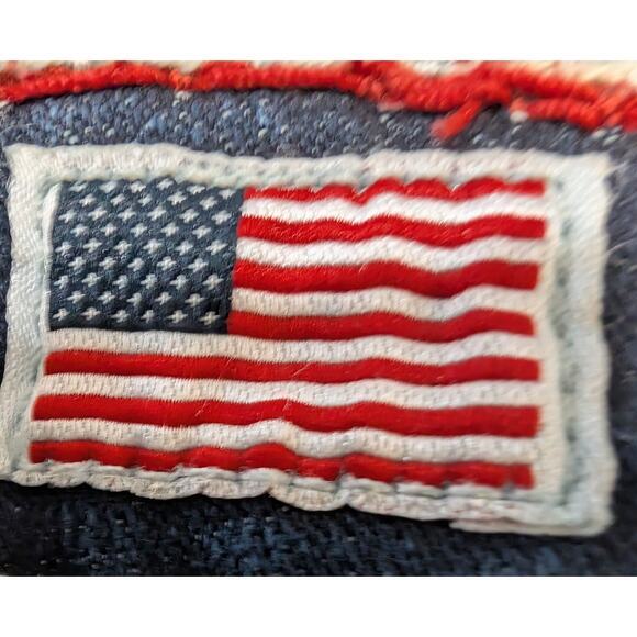 True Religion Big T Low Rise Bootcut Jeans 26‎ Made USA Blue Contrast Stitch - Picture 8 of 8